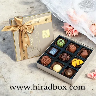 طراحی جعبه شکلات برای کسب و کارها و هدیه‌ها